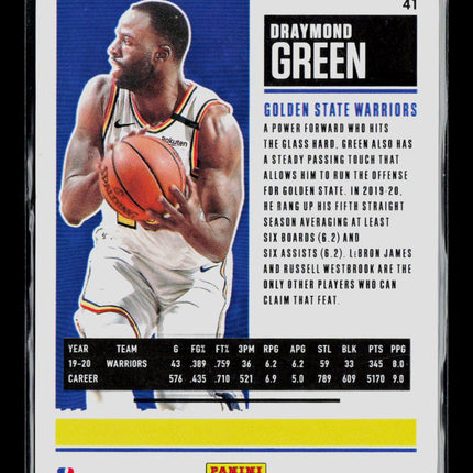 2021 Panini Contenders Draymond Green #41 Conference Finals Ticket 40/75
