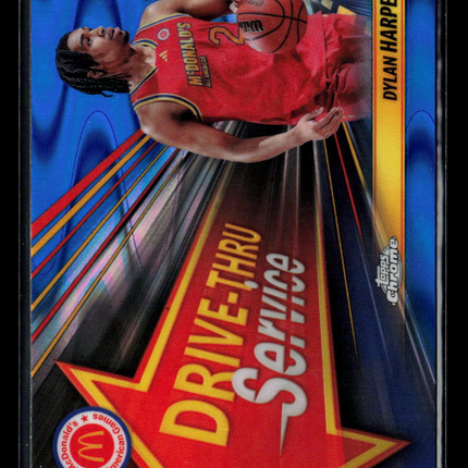 2024 Topps Chrome McDonald's All American Dylan Harper #DTS-DYH Blue Lava