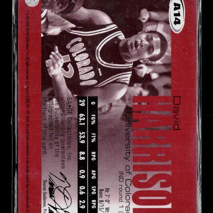 2004 SAGE David Harrison #A14 Auto /300