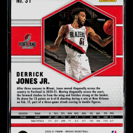 2021 Panini Mosaic Derrick Jones Jr. #31 Green