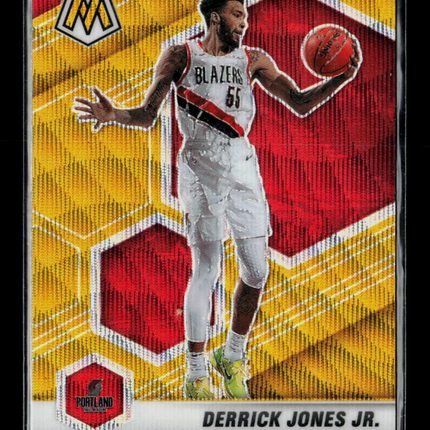 2021 Panini Mosaic Derrick Jones Jr. #31 Yellow Wave