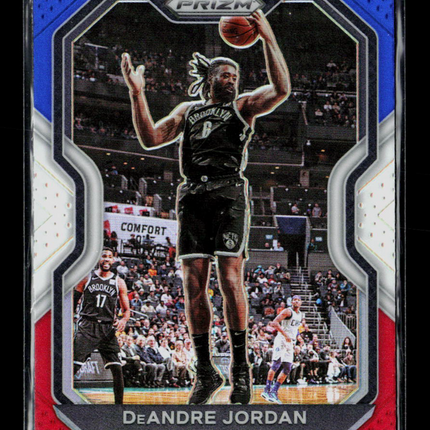 2021 Panini Prizm DeAndre Jordan #130 Red White Blue