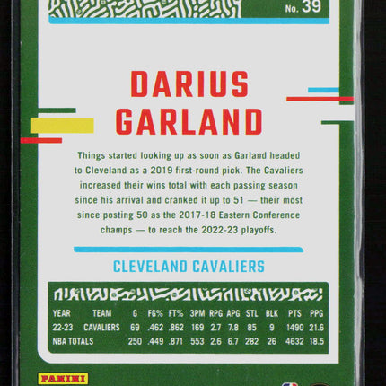 2023 Donruss Darius Garland #39 Green Laser