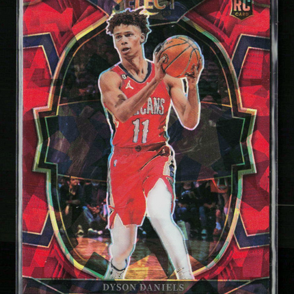 2023 Panini Select Prizm Dyson Daniels #67 Red Cracked Ice RC