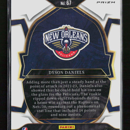 2023 Panini Select Prizm Dyson Daniels #67 Red Cracked Ice RC