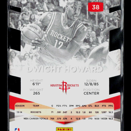 2015 Donruss Elite Dwight Howard #38 Die-Cut 03/88