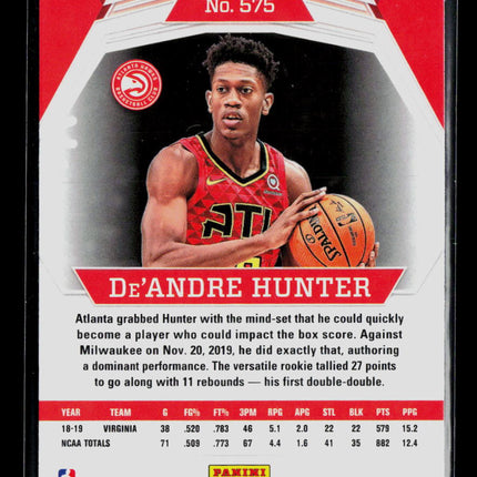 2020 Panini Chronicles Phoenix Basketball De'Andre Hunter #575