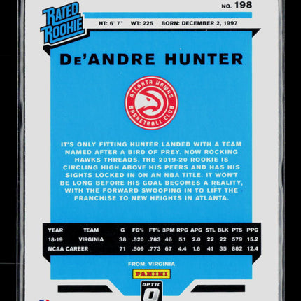 2020 Panini Donruss Optic Basketball De'Andre Hunter #198