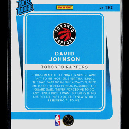 2022 Panini Donruss Optic David Johnson #193
