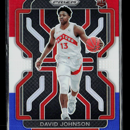 2021 Panini Prizm David Johnson #278 Red White Blue RC