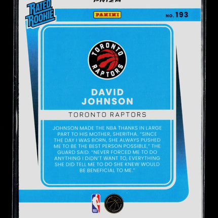 2022 Panini Donruss Optic David Johnson #193 Red & Green Choice