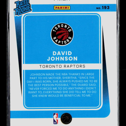 2022 Panini Donruss Optic David Johnson #193 Red