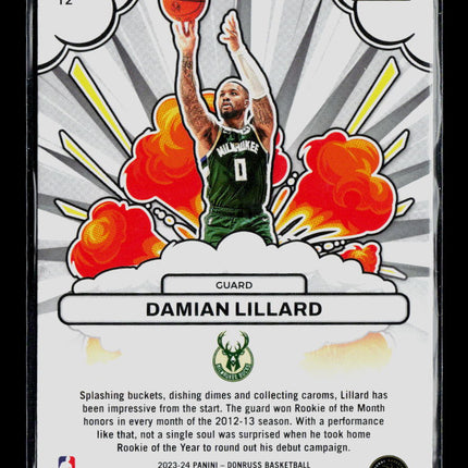2023 Panini Donruss Bomb Squad Damian Lillard #12