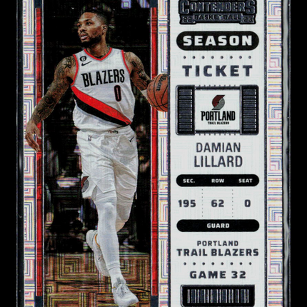 2023 Panini Contenders Basketball Damian Lillard #6