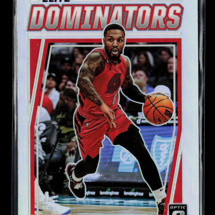 2023 Panini Donruss Optic Elite Dominators Damian Lillard #10 Silver