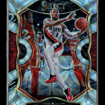 2021 Panini Select Damian Lillard #24 Scope Prizm