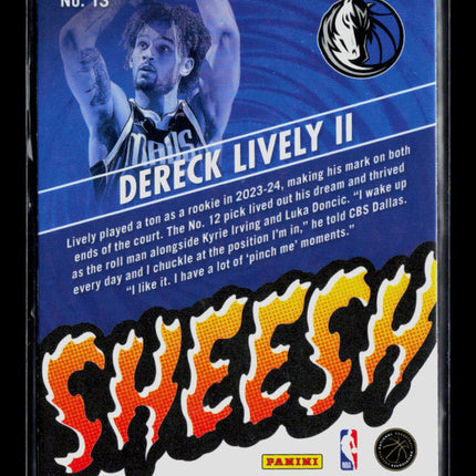 2024 Panini NBA Hoops Sheesh Premium Stock Dereck Lively II #13 RC