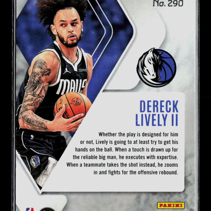 2024 Panini Phoenix Dereck Lively II #290 RC Red Ice