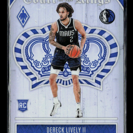 2024 Panini Phoenix Court of the Kings Dereck Lively II #22 RC Holo