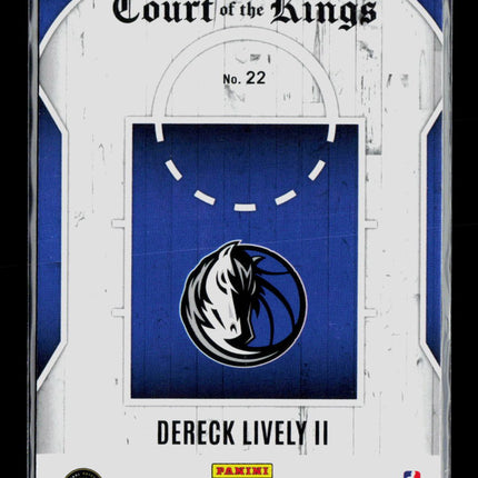2024 Panini Phoenix Court of the Kings Dereck Lively II #22 RC Holo