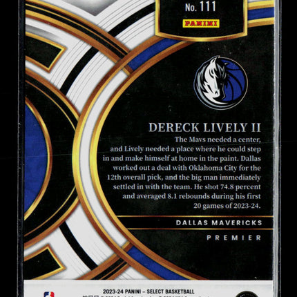 2024 Panini Select Basketball Dereck Lively II #111 RC Red Ice