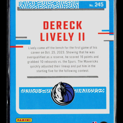 2024 Panini Donruss Optic Dereck Lively II #245