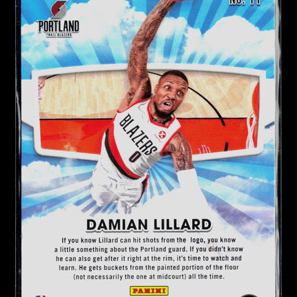 2022 Panini NBA Hoops Skyview Damian Lillard #11