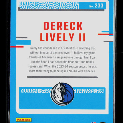2023 Panini Donruss Dereck Lively II #233