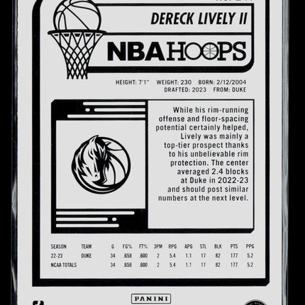 2023 Panini NBA Hoops Dereck Lively II #241