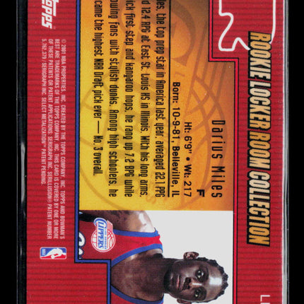2001 Bowman's Best Rookie Locker Room Collection Darius Miles #LRC3