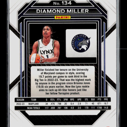 2023 Panini Prizm WNBA Diamond Miller #134 RC