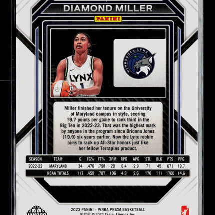 2023 Panini Prizm WNBA Diamond Miller #134 RC