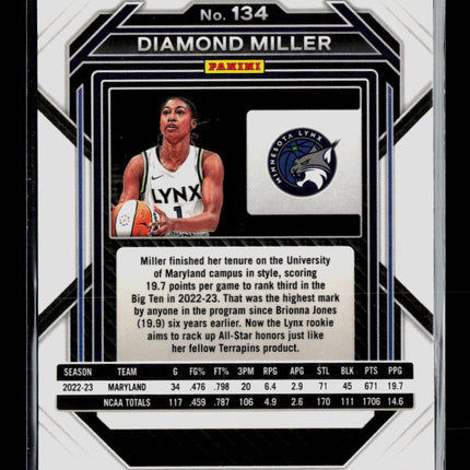 2023 Panini Prizm WNBA Diamond Miller #134 RC