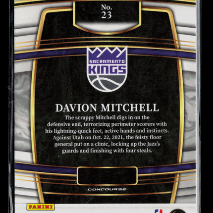 2022 Panini Select Davion Mitchell #23