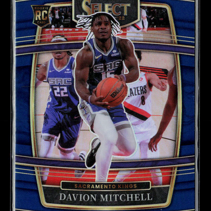 2022 Panini Select Davion Mitchell #23 Blue Prizm RC