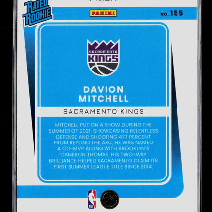 2022 Panini Donruss Optic Davion Mitchell #155 Red Choice