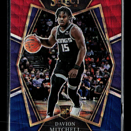 2022 Panini Select Davion Mitchell #118 Red White Blue Prizm RC