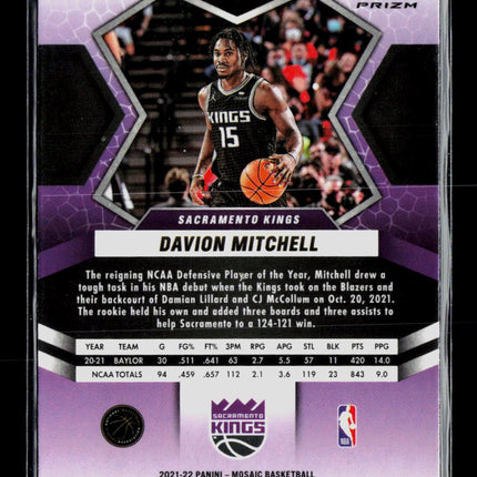 2022 Panini Mosaic Davion Mitchell #269 Red
