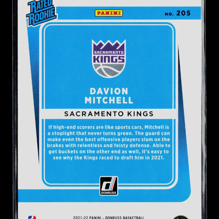 2021 Panini Donruss Basketball Davion Mitchell #205