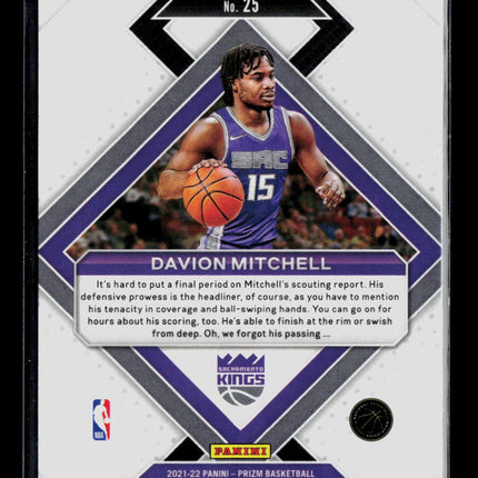 2021 Panini Prizm Emergent Davion Mitchell #25 RC