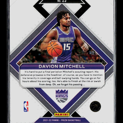 2021 Panini Prizm Emergent Davion Mitchell #25 RC