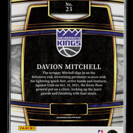 2021 Panini Select Davion Mitchell #23