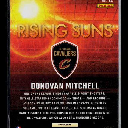 2024 Panini Donruss Optic Rising Suns Donovan Mitchell #12