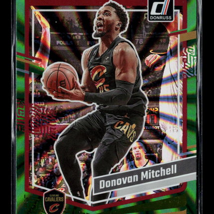 2023 Panini Donruss Donovan Mitchell #140 Green Laser