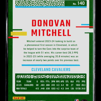 2023 Donruss Basketball Donovan Mitchell #140 Press Proof