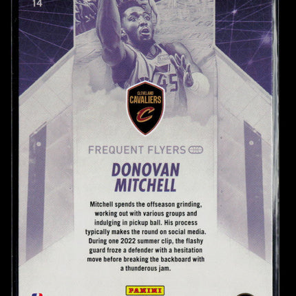 2022 Panini Hoops Frequent Flyers Donovan Mitchell #14