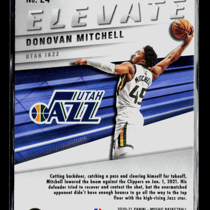 2021 Panini Mosaic Elevate Donovan Mitchell #24