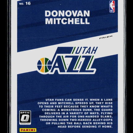 2020 Panini Donruss Optic My House Donovan Mitchell #16 Purple