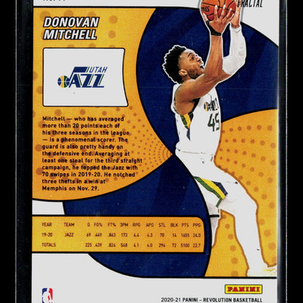 2021 Panini Revolution Donovan Mitchell #99 Fractal