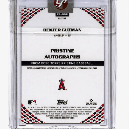 2026 Topps Pristine Denzer Guzman #PA-DGU RC Auto